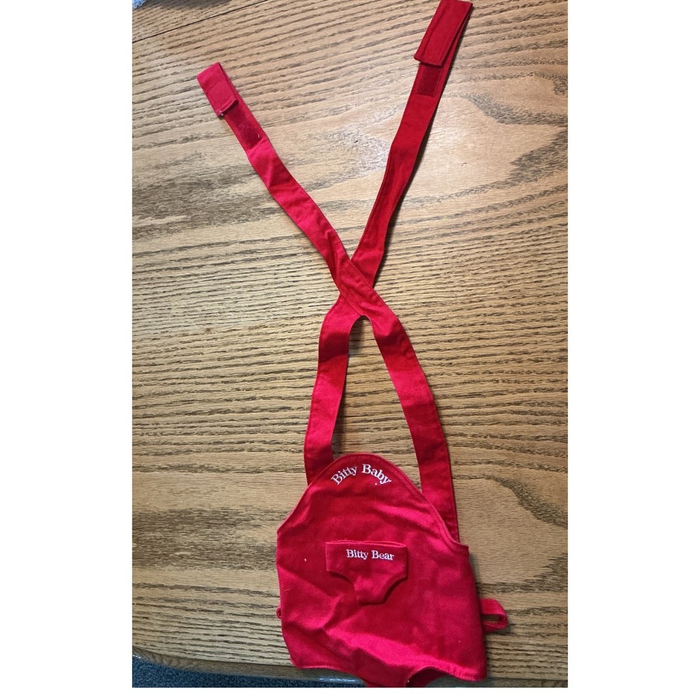 American Girl Bitty Baby Red Doll Carrier for Bitty Bear Retired Accessory